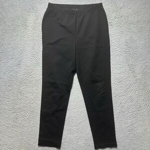 ST JOHN Caviar Women's Pull On Pants‎ Size L Comfortable Stretch Flex Waist